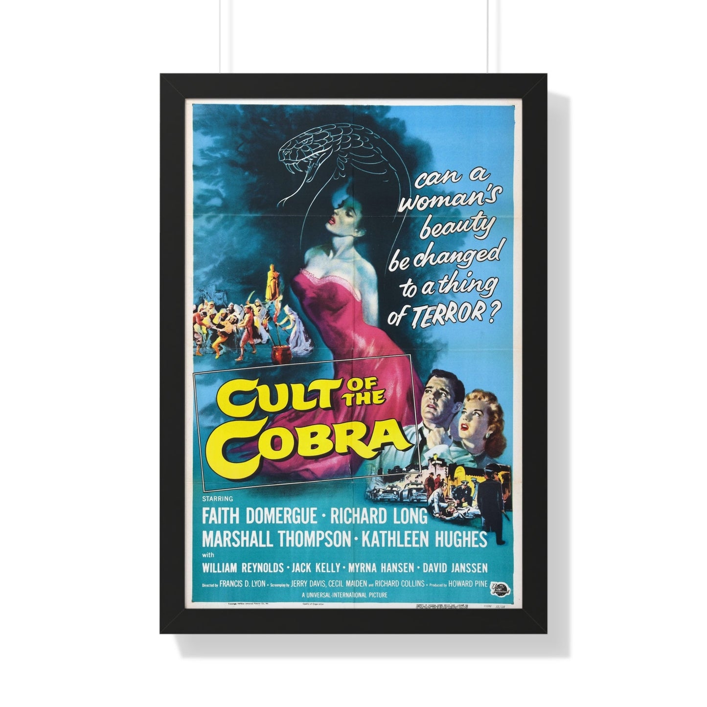 CULT OF THE COBRA 1955 - Framed Movie Poster-20" x 30"-The Sticker Space