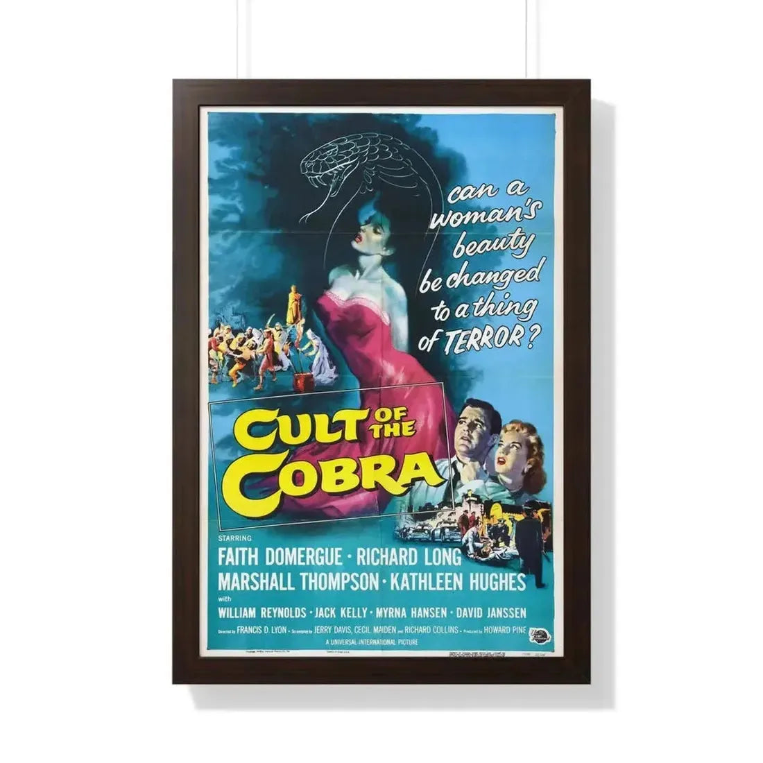 CULT OF THE COBRA 1955 - Framed Movie Poster - The Sticker Space