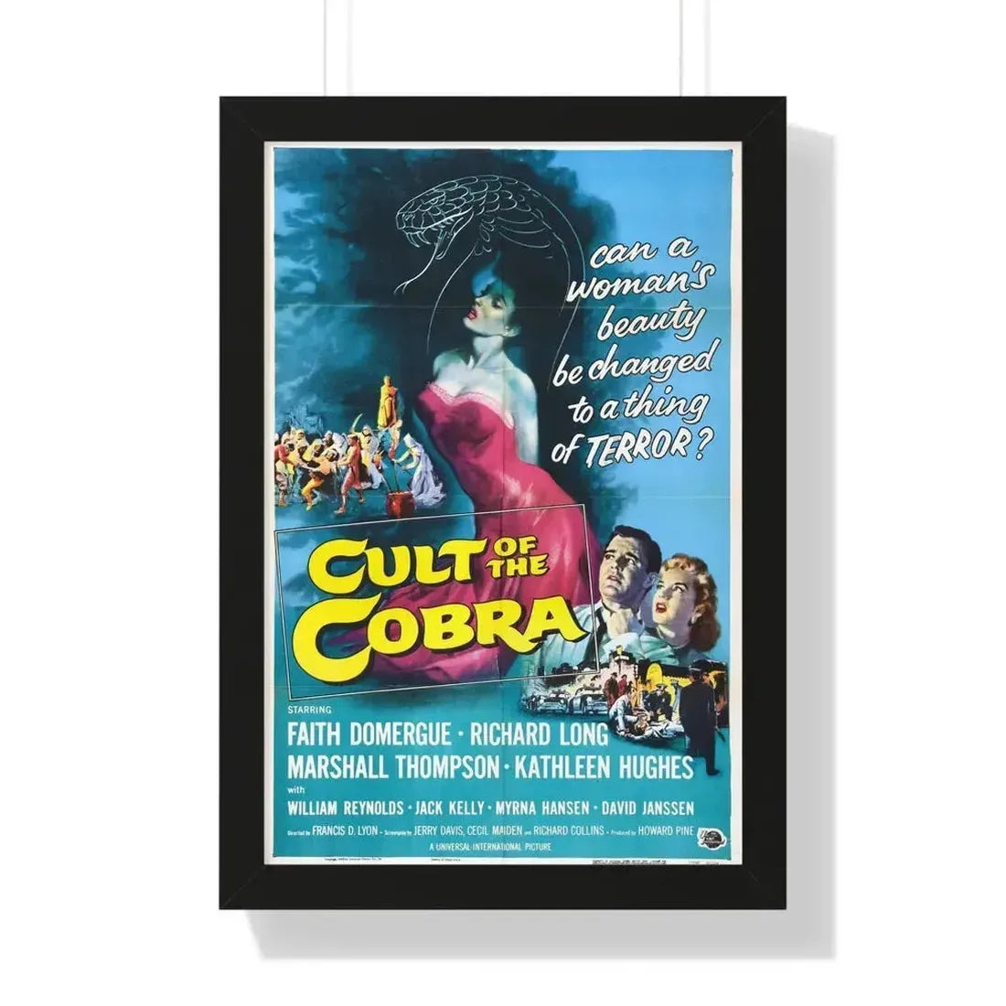 CULT OF THE COBRA 1955 - Framed Movie Poster - The Sticker Space