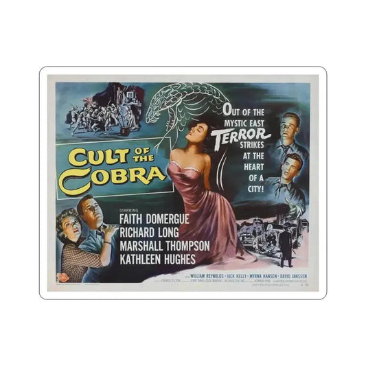 Cult of the Cobra 1955 Movie Poster STICKER Vinyl Die-Cut Decal 6 Inch - The Sticker Space