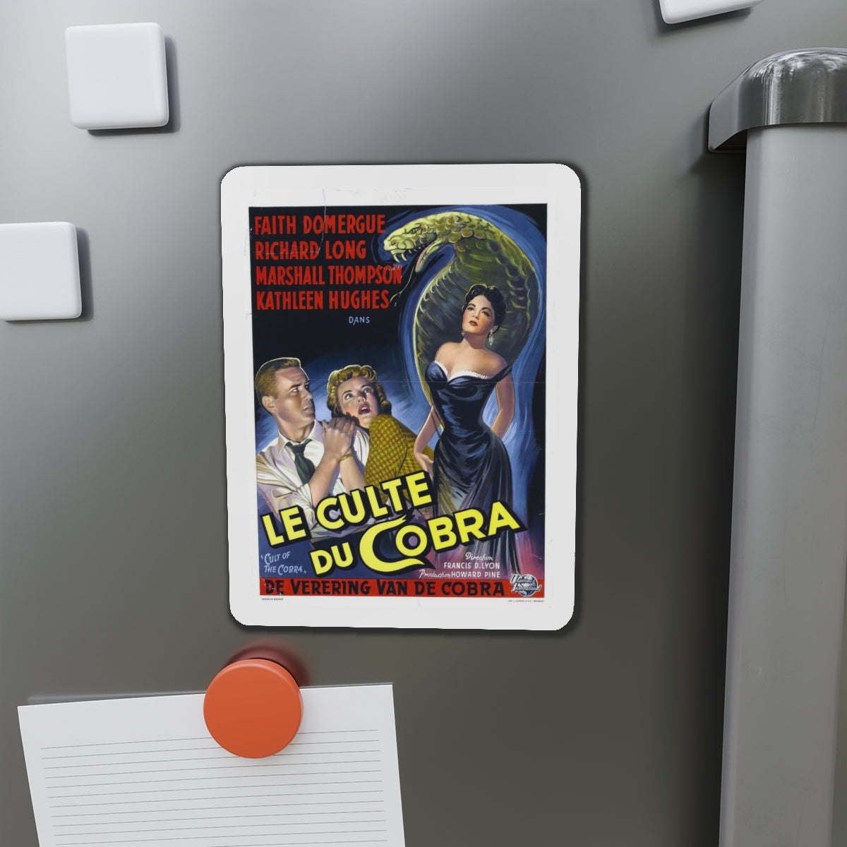 CULT OF THE COBRA (BELGIAN) 1955 Movie Poster - Die-Cut Magnet-The Sticker Space