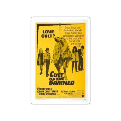 CULT OF THE DAMNED 1969 Movie Poster STICKER Vinyl Die-Cut Decal 3 Inch - The Sticker Space