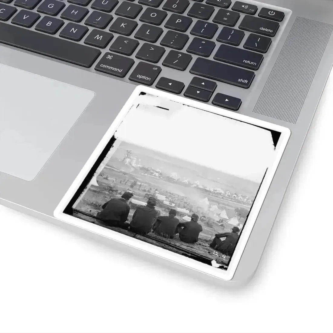 Cumberland Landing, Va. Federal Encampment on Pamunkey River, Va.; Another View (U.S. Civil War) STICKER Vinyl Kiss-Cut Decal - The Sticker Space