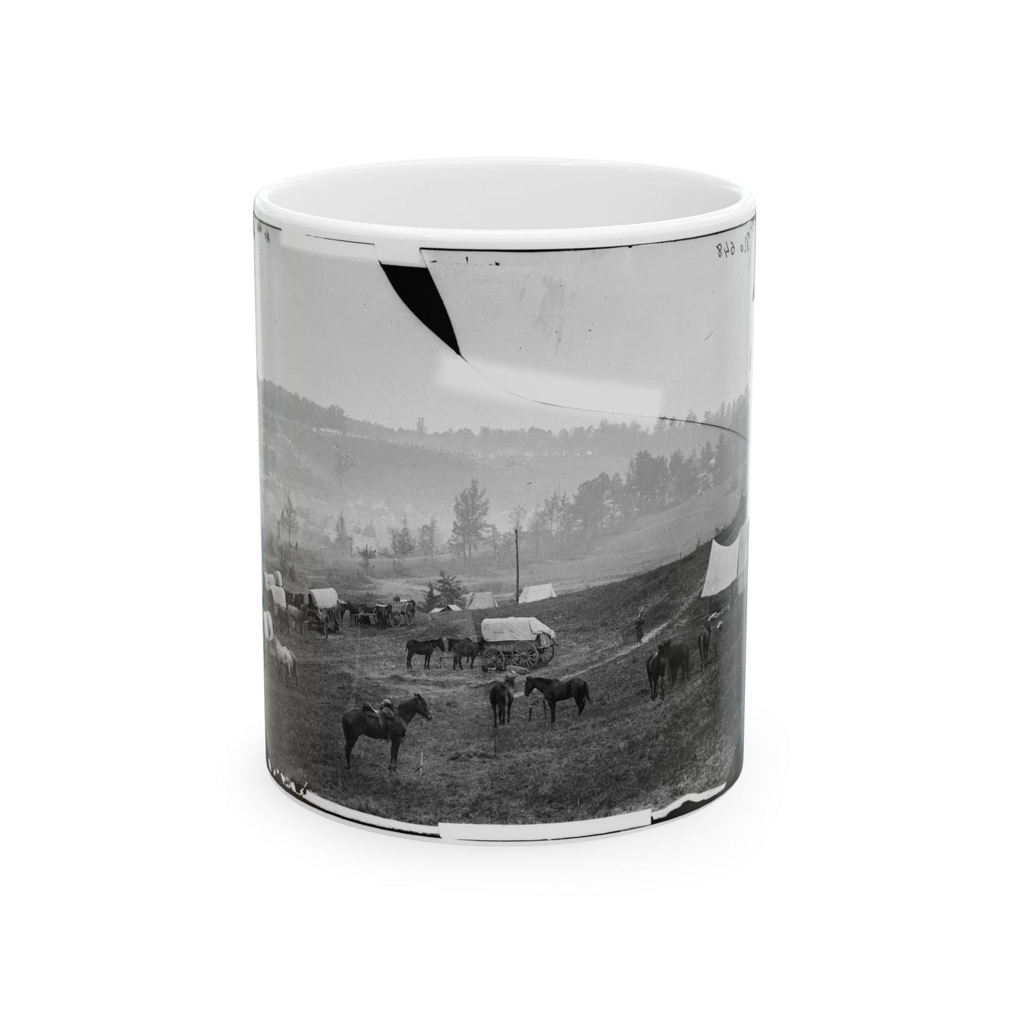 Cumberland Landing, Va. Federal Encampment; Another View (U.S. Civil War) White Coffee Mug