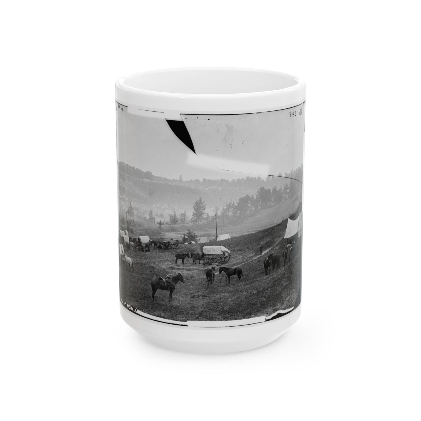 Cumberland Landing, Va. Federal Encampment; Another View (U.S. Civil War) White Coffee Mug