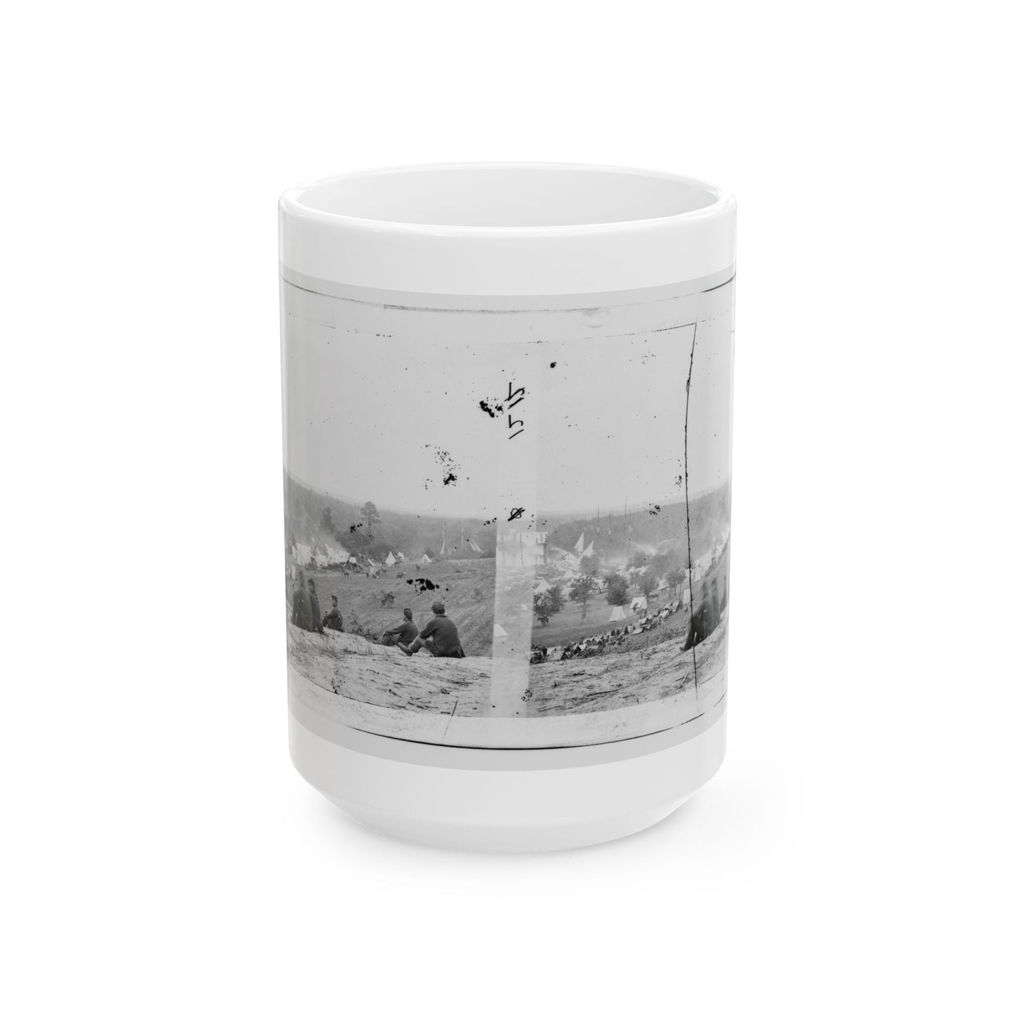 Cumberland Landing, Va. Federal Encampment On Pamunkey River, Va. (U.S. Civil War) White Coffee Mug