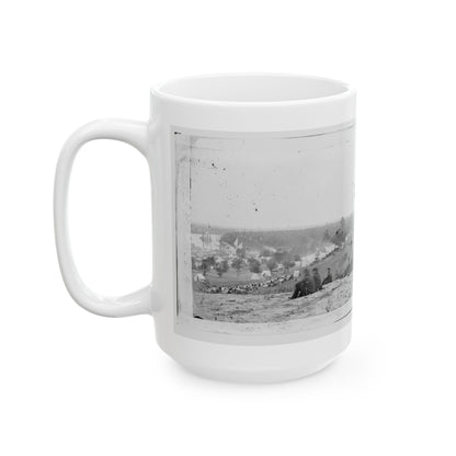 Cumberland Landing, Va. Federal Encampment On Pamunkey River, Va. (U.S. Civil War) White Coffee Mug