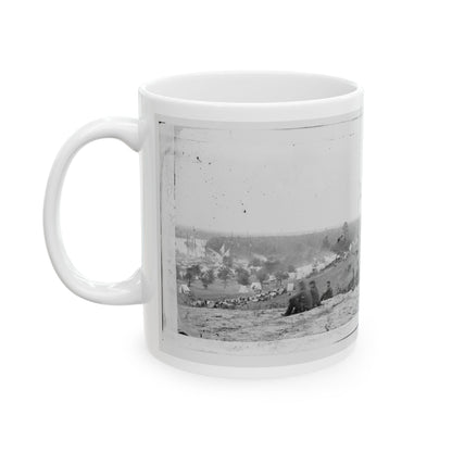 Cumberland Landing, Va. Federal Encampment On Pamunkey River, Va. (U.S. Civil War) White Coffee Mug