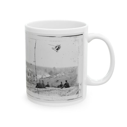 Cumberland Landing, Va. Federal Encampment On Pamunkey River, Va. (U.S. Civil War) White Coffee Mug