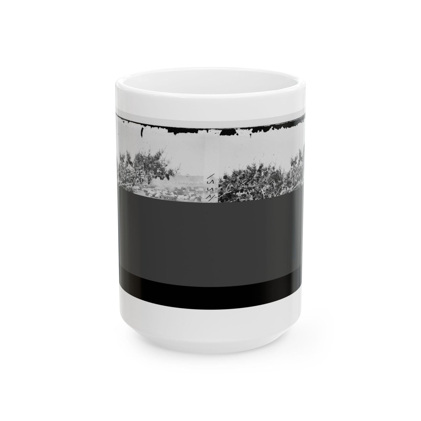 Cumberland Landing, Va. Federal Encampment; View From Tree (U.S. Civil War) White Coffee Mug