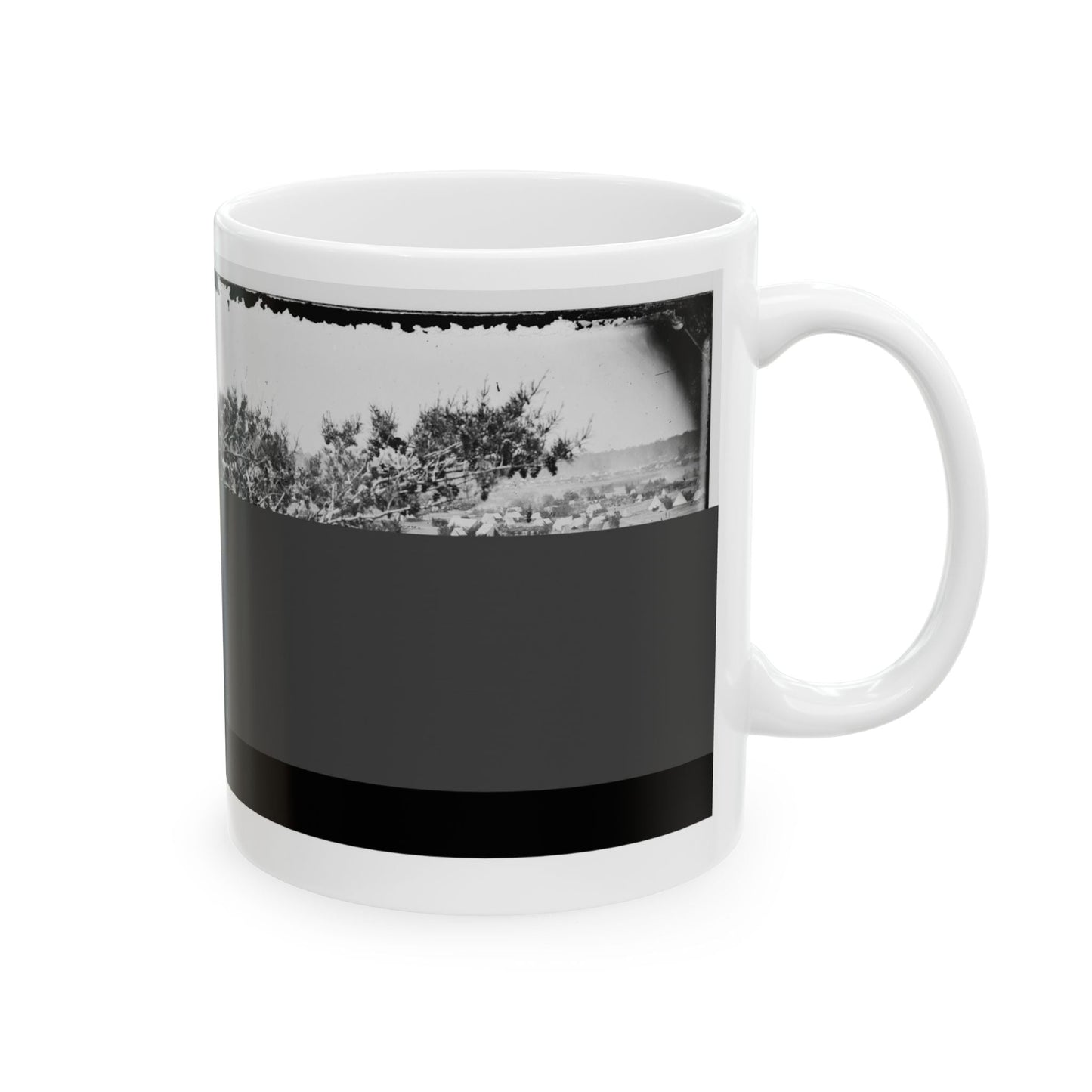 Cumberland Landing, Va. Federal Encampment; View From Tree (U.S. Civil War) White Coffee Mug