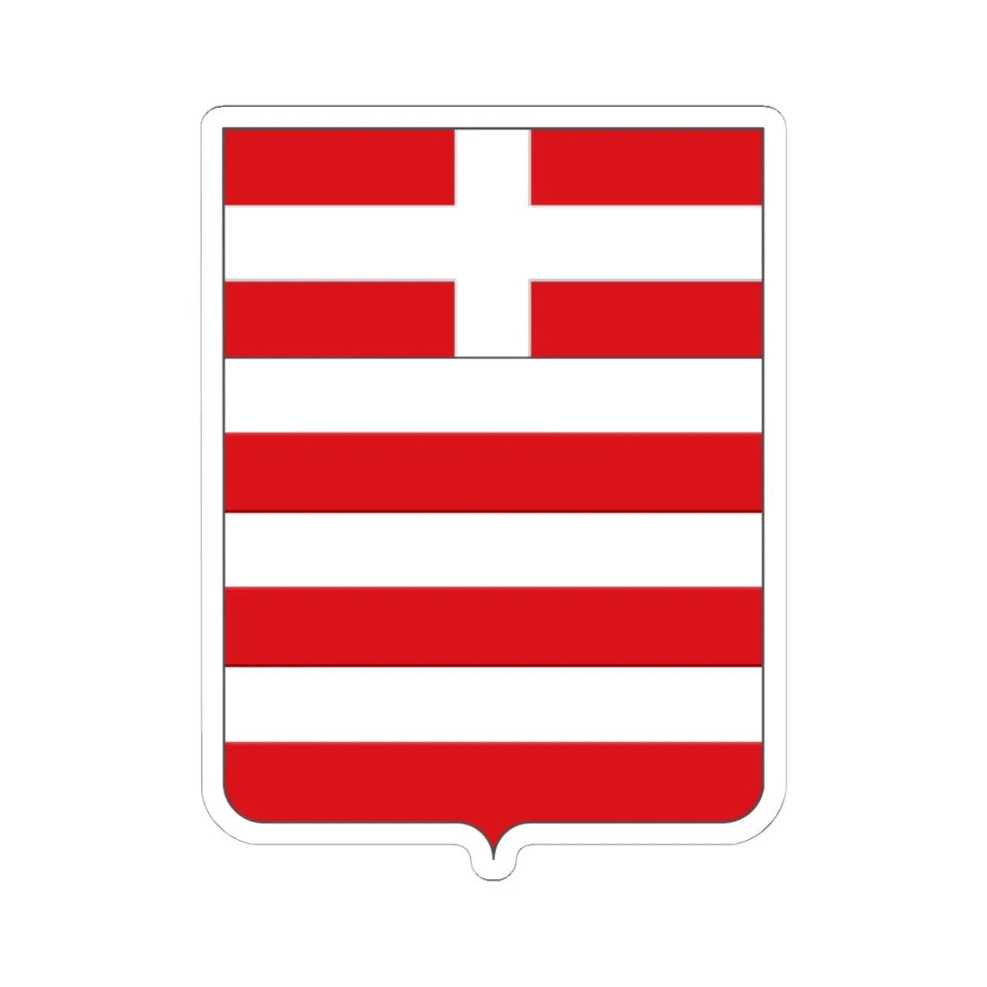 Cuneo-Stemma 1559 (Italy) (Coat of Arms) STICKER Vinyl Kiss-Cut Decal 6 Inch White - The Sticker Space