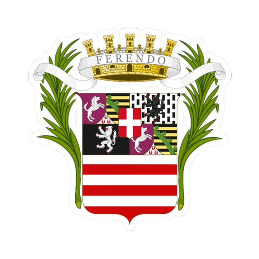 Cuneo-Stemma (Italy) (Coat of Arms) STICKER Vinyl Kiss-Cut Decal 2 Inch White - The Sticker Space