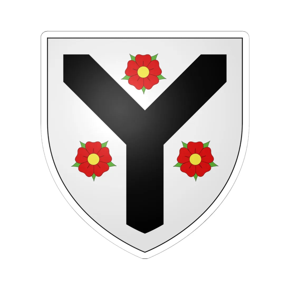 Cunningham of Drumquhassle arms (Scotland) (Coat of Arms) STICKER Vinyl Kiss-Cut Decal 6 Inch White - The Sticker Space