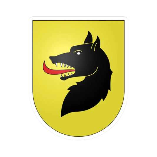 Curio-coat of arms (Switzerland) (Coat of Arms) STICKER Vinyl Kiss-Cut Decal 2 Inch White - The Sticker Space