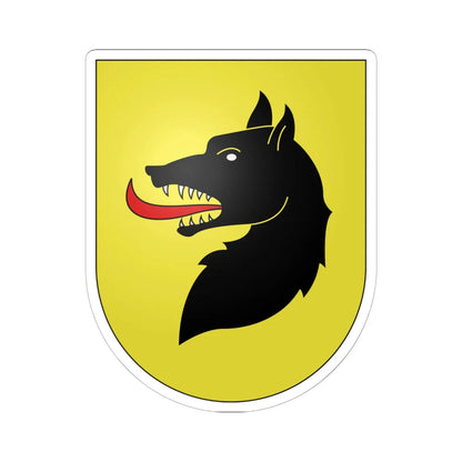 Curio-coat of arms (Switzerland) (Coat of Arms) STICKER Vinyl Kiss-Cut Decal 6 Inch White - The Sticker Space