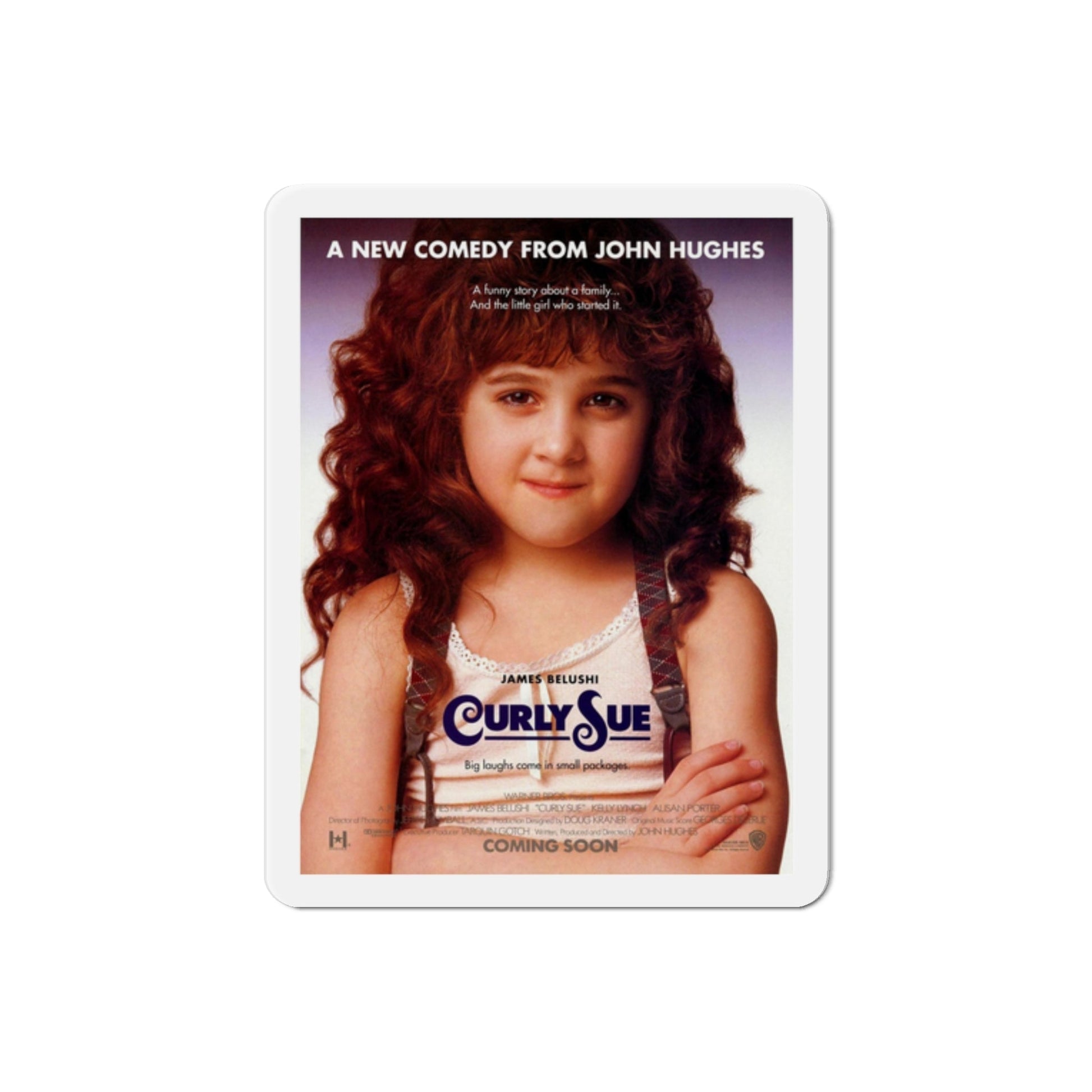 Curly Sue 1991 Movie Poster Die-Cut Magnet-2" x 2"-The Sticker Space