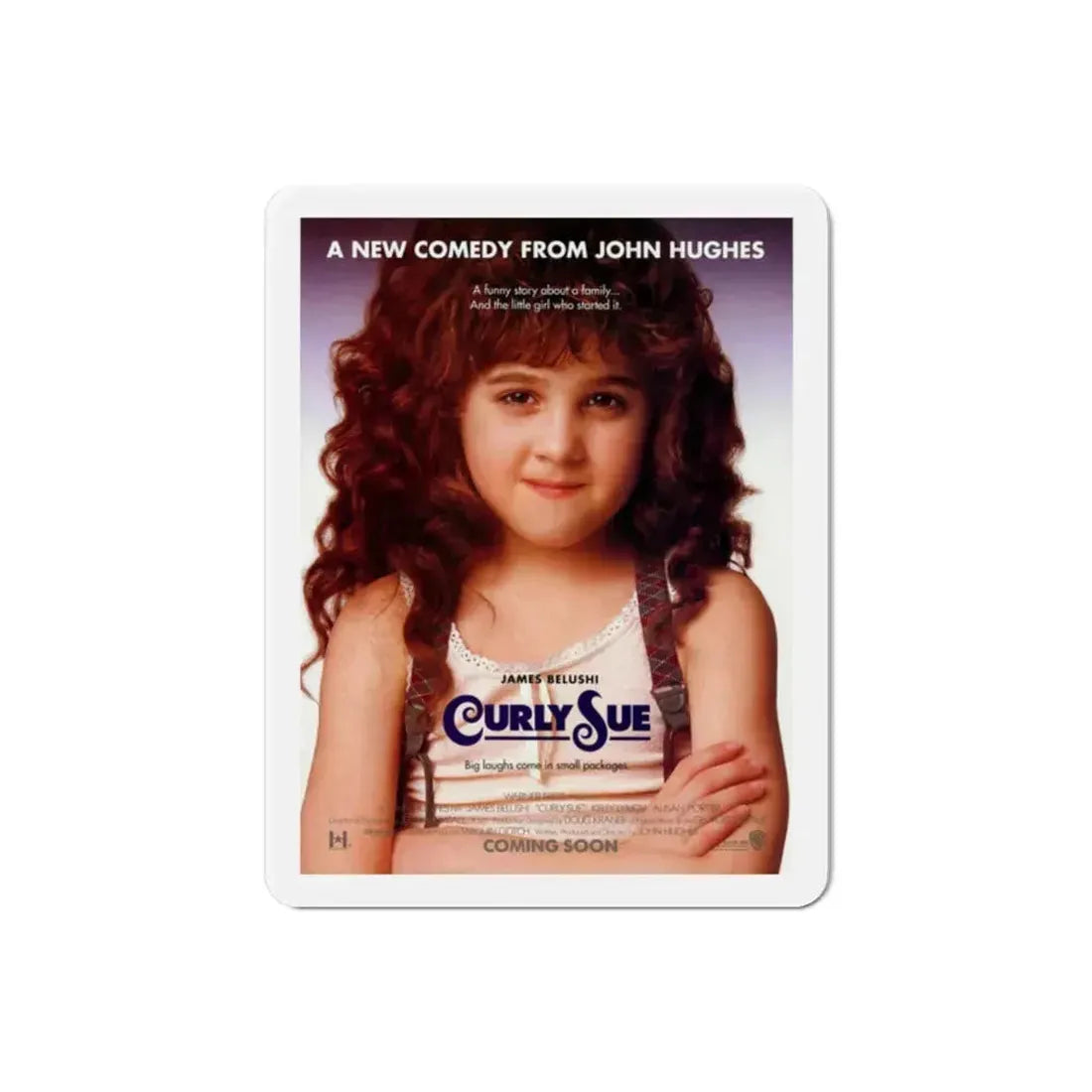 Curly Sue 1991 Movie Poster Refrigerator Magnet 2 Inch - The Sticker Space