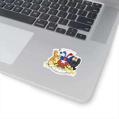 Current Coat of Arms of Chile Full Ornamented Proposal (Chile) (Coat of Arms) STICKER Vinyl Kiss-Cut Decal - The Sticker Space