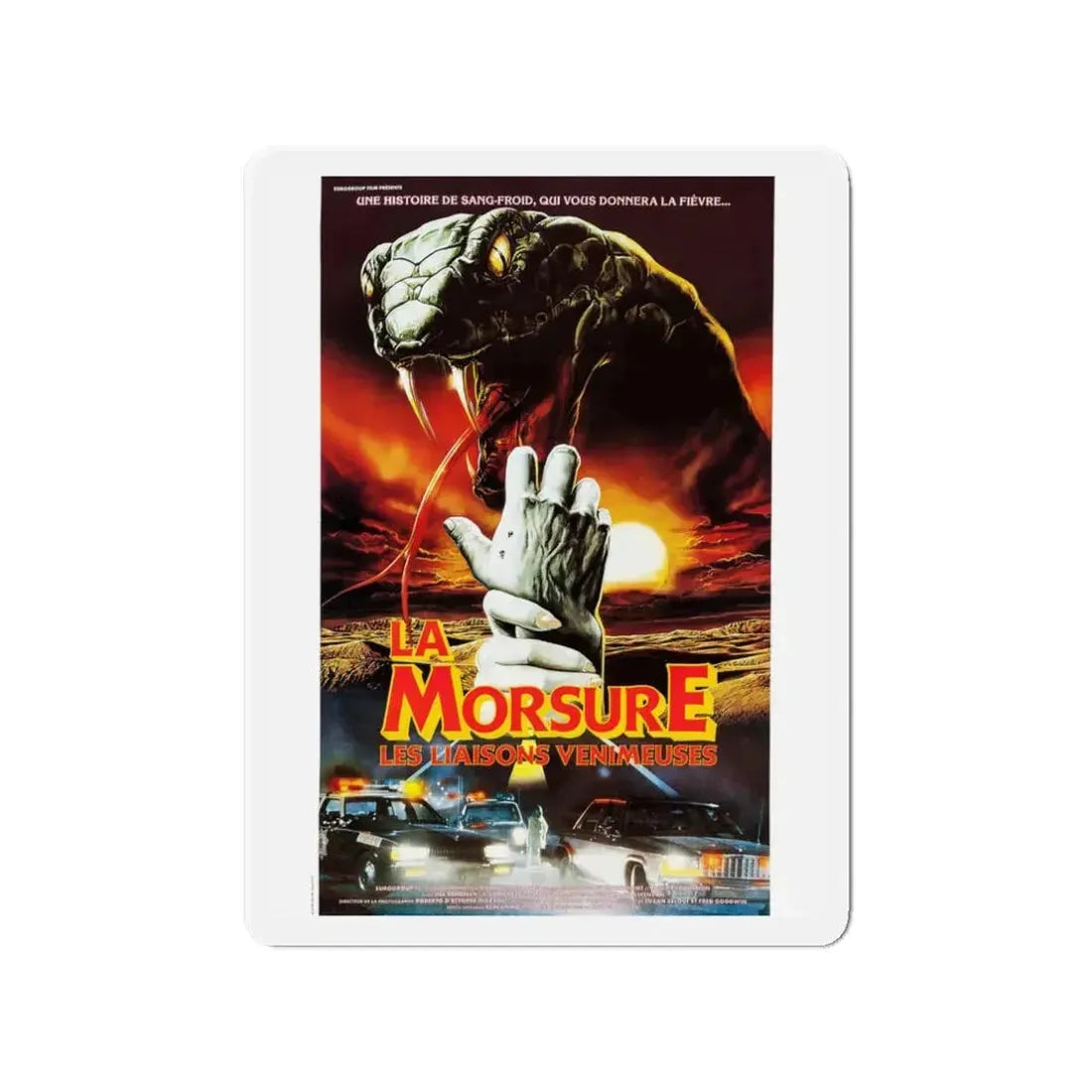 CURSE II THE BITE (FRENCH) 1989 Movie Poster - Refrigerator Magnet 3 Inch - The Sticker Space