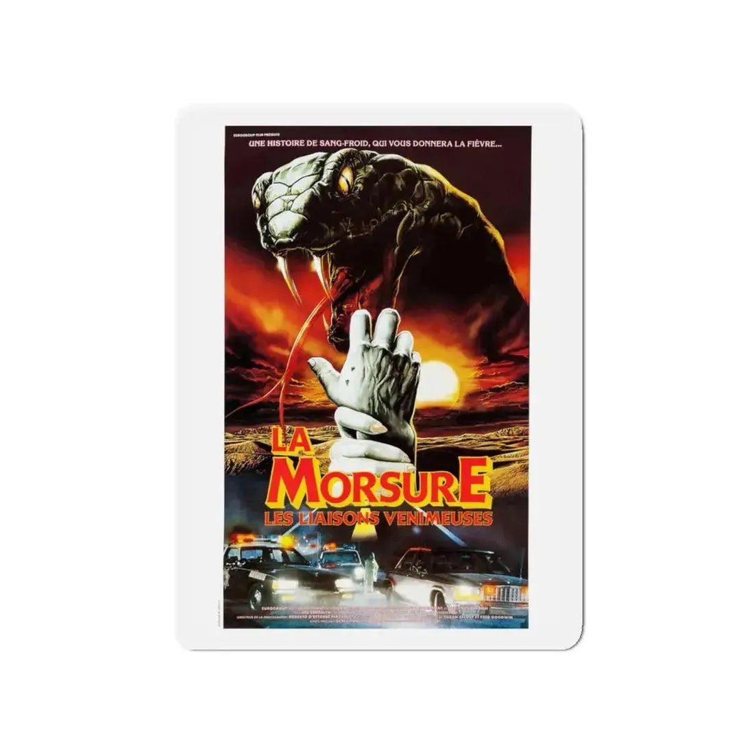 CURSE II THE BITE (FRENCH) 1989 Movie Poster - Refrigerator Magnet 4 Inch - The Sticker Space