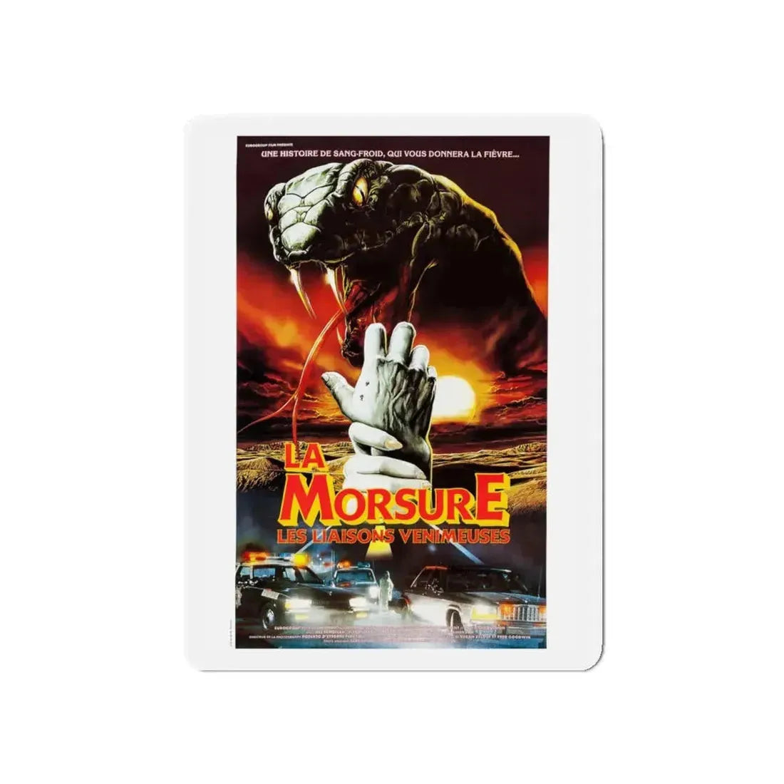 CURSE II THE BITE (FRENCH) 1989 Movie Poster - Refrigerator Magnet 5 Inch - The Sticker Space