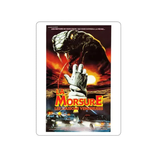 CURSE II THE BITE (FRENCH) 1989 Movie Poster STICKER Vinyl Die-Cut Decal 2 Inch - The Sticker Space