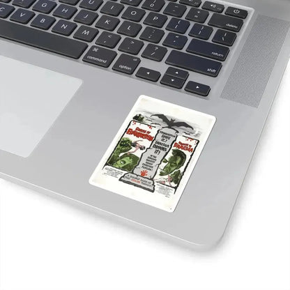 CURSE OF FRANKENSTEIN + HORROR OF DRACULA 1957 Movie Poster - STICKER Vinyl Kiss-Cut Decal - The Sticker Space