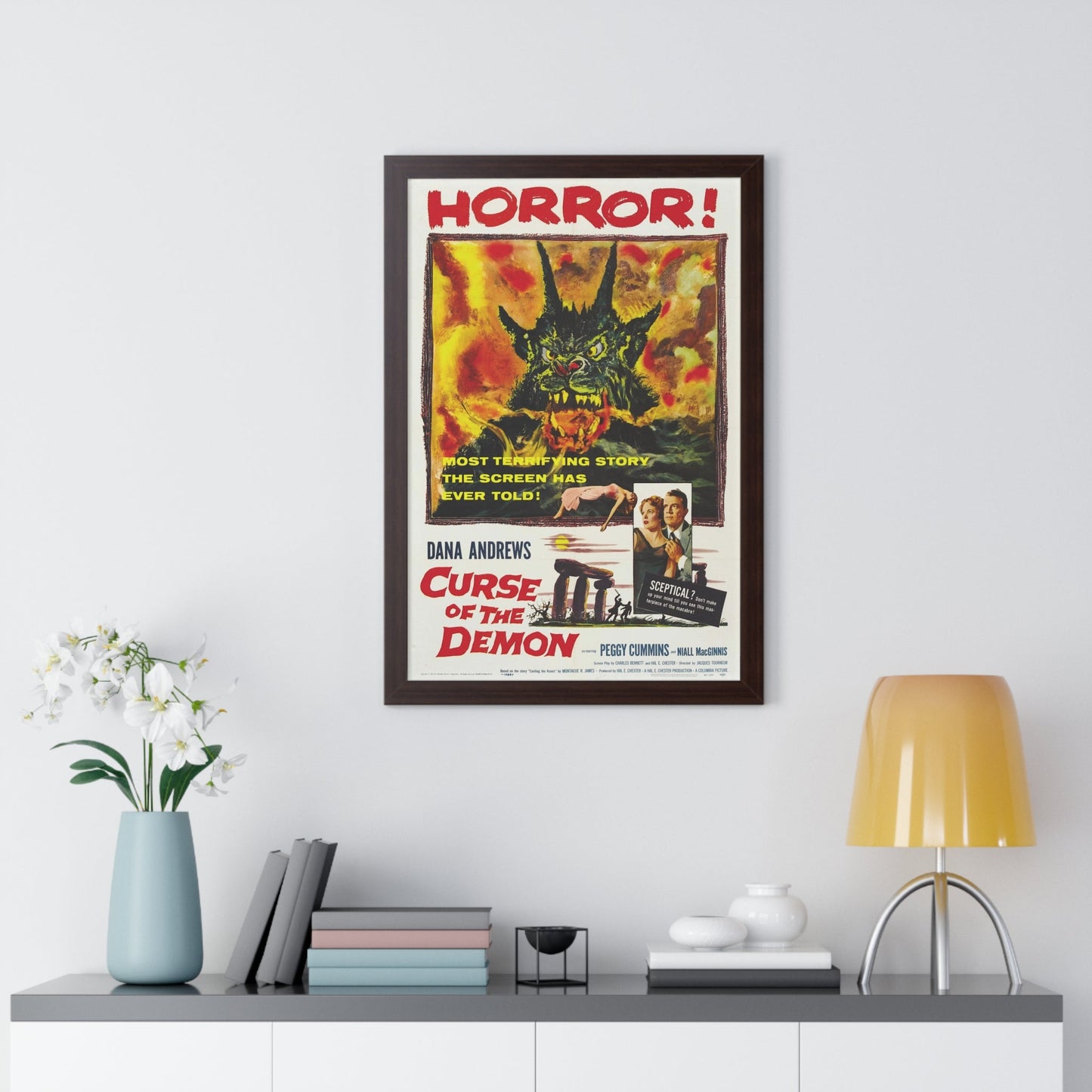 CURSE OF THE DEMON 1957 - Framed Movie Poster-The Sticker Space