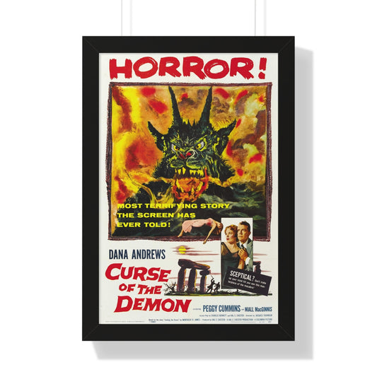 CURSE OF THE DEMON 1957 - Framed Movie Poster-16″ x 24″-The Sticker Space