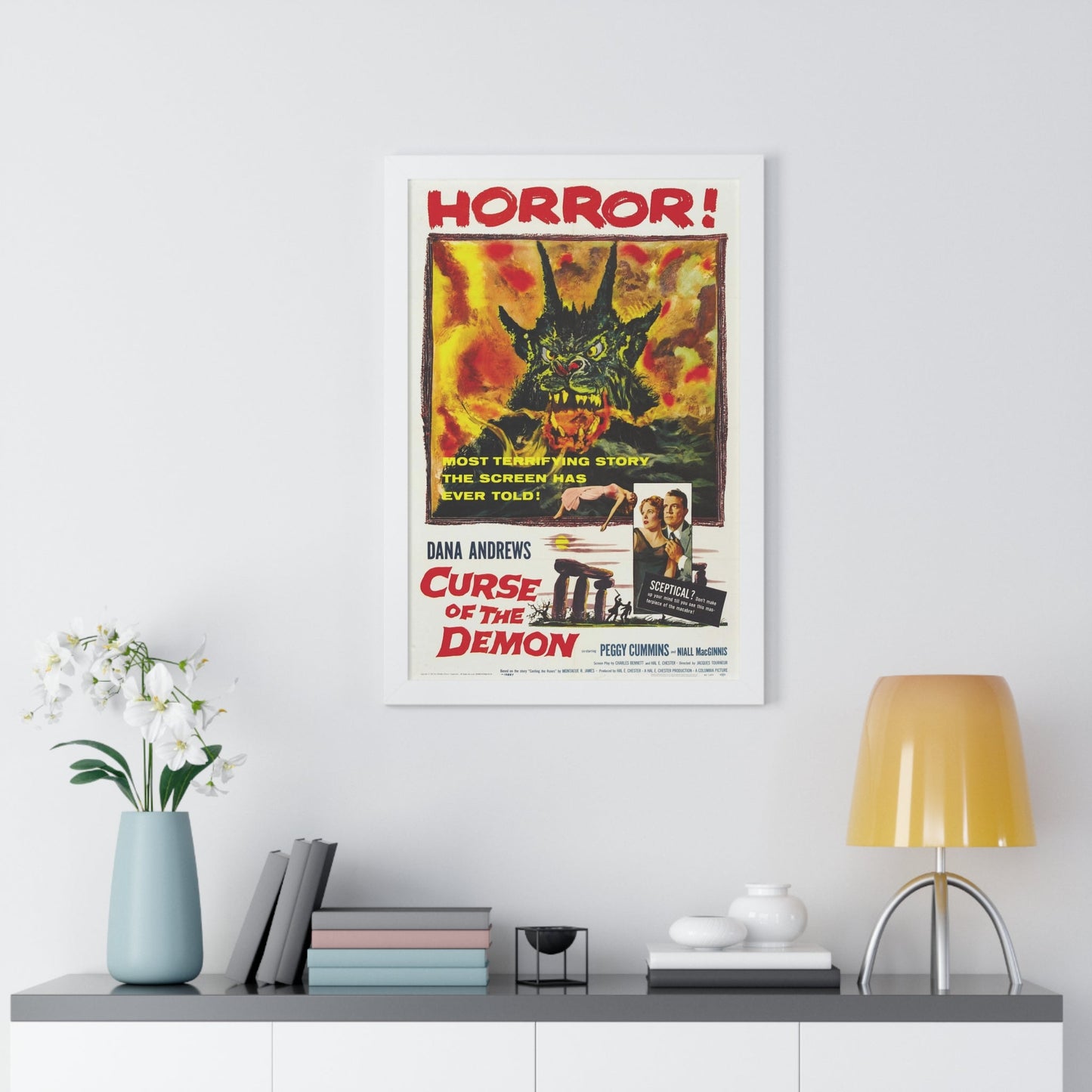 CURSE OF THE DEMON 1957 - Framed Movie Poster-The Sticker Space