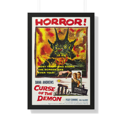 CURSE OF THE DEMON 1957 - Framed Movie Poster-20" x 30"-The Sticker Space