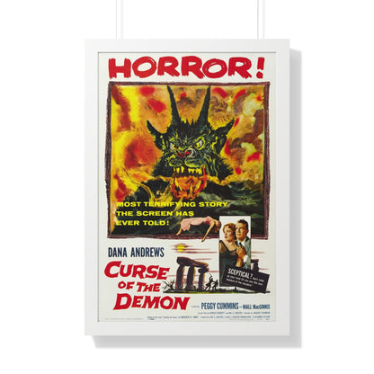 CURSE OF THE DEMON 1957 - Framed Movie Poster-20" x 30"-The Sticker Space