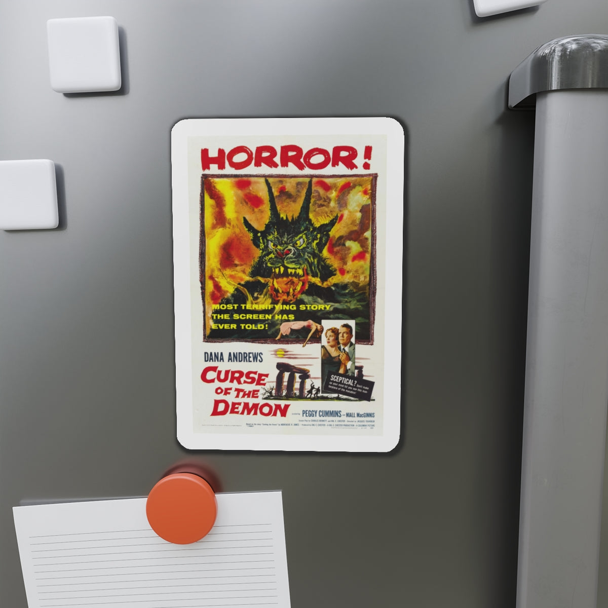 CURSE OF THE DEMON 1957 Movie Poster - Die-Cut Magnet-The Sticker Space