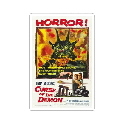 CURSE OF THE DEMON 1957 Movie Poster - STICKER Vinyl Kiss-Cut Decal 6 Inch White - The Sticker Space