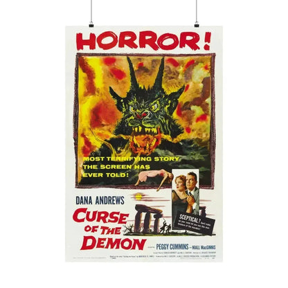 CURSE OF THE DEMON 1957 - Paper Movie Poster 24″ x 36″ Matte - The Sticker Space