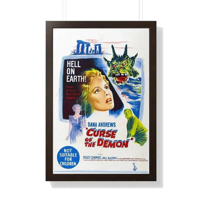 CURSE OF THE DEMON (NIGHT OF THE DEMON) 1957 - Framed Movie Poster - The Sticker Space