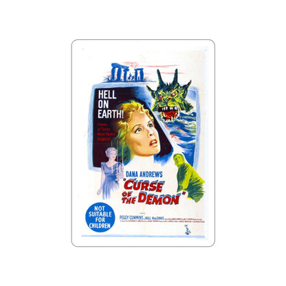 CURSE OF THE DEMON (NIGHT OF THE DEMON) 1957 Movie Poster STICKER Vinyl Die-Cut Decal-2 Inch-The Sticker Space