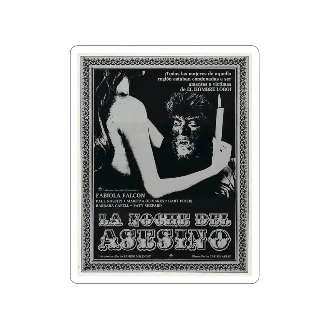 CURSE OF THE DEVIL 1973 Movie Poster STICKER Vinyl Die-Cut Decal 4 Inch - The Sticker Space