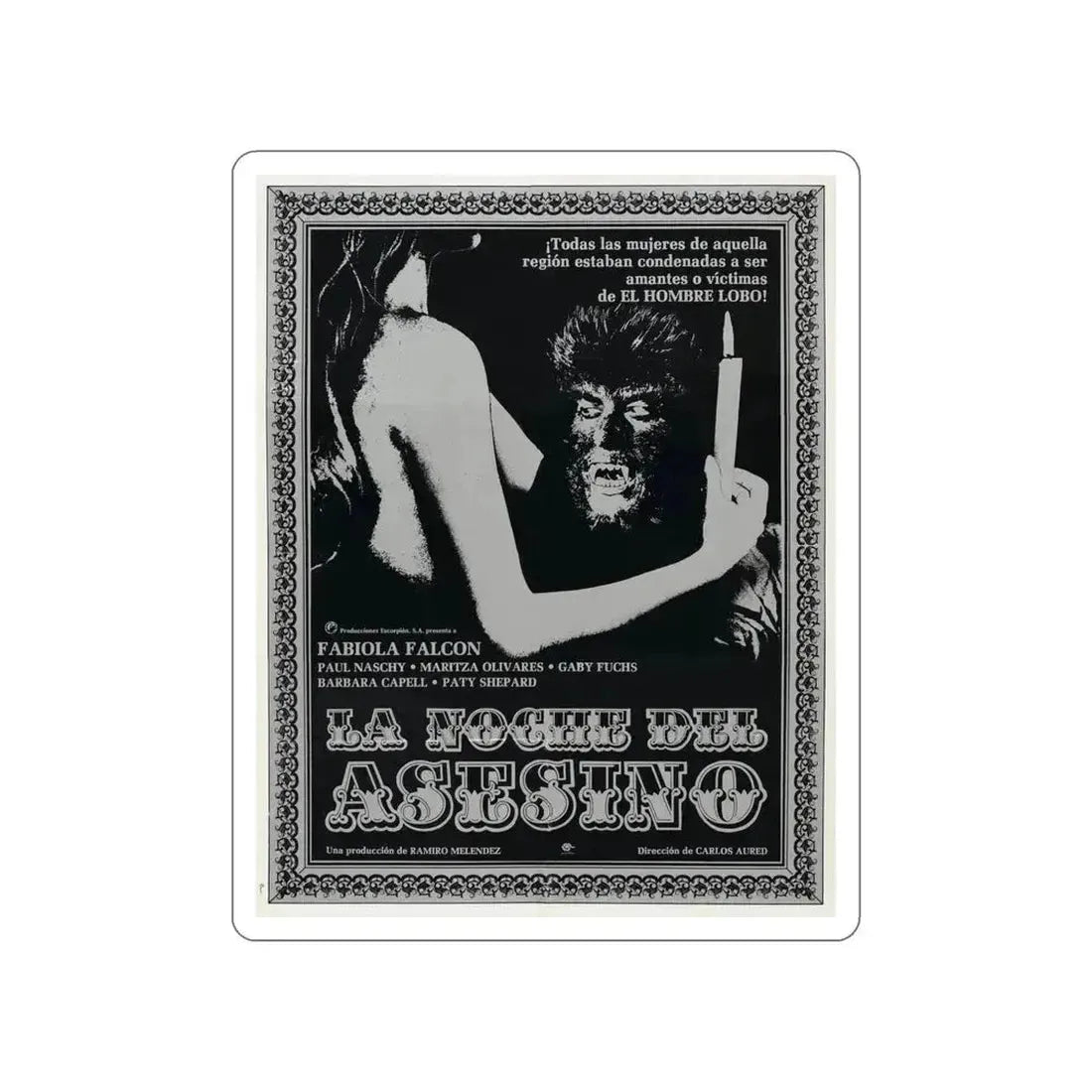 CURSE OF THE DEVIL 1973 Movie Poster STICKER Vinyl Die-Cut Decal 5 Inch - The Sticker Space