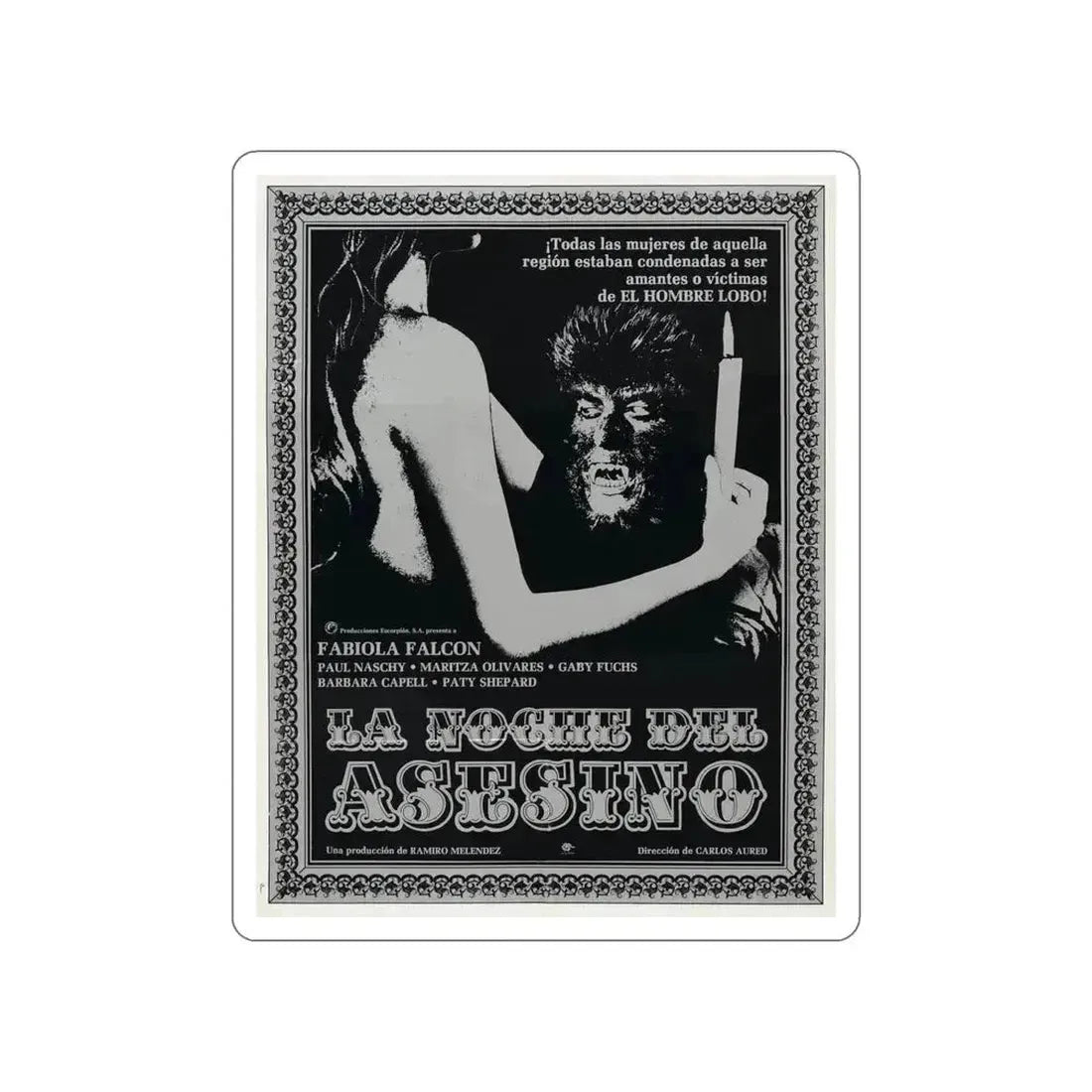 CURSE OF THE DEVIL 1973 Movie Poster STICKER Vinyl Die-Cut Decal 6 Inch - The Sticker Space