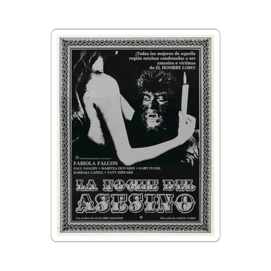 CURSE OF THE DEVIL 1973 Movie Poster - STICKER Vinyl Kiss-Cut Decal 2 Inch White - The Sticker Space