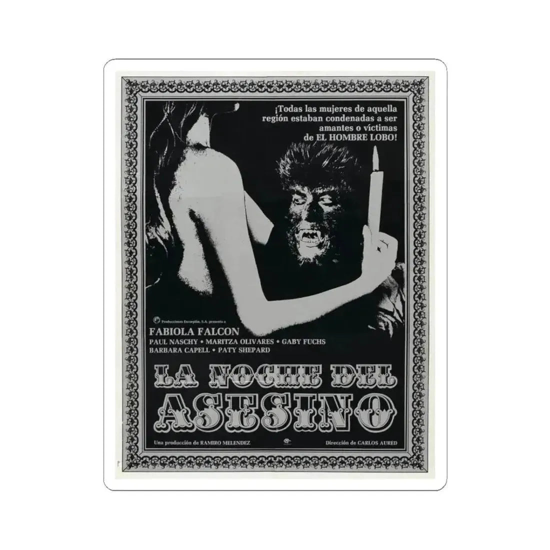 CURSE OF THE DEVIL 1973 Movie Poster - STICKER Vinyl Kiss-Cut Decal 3 Inch White - The Sticker Space