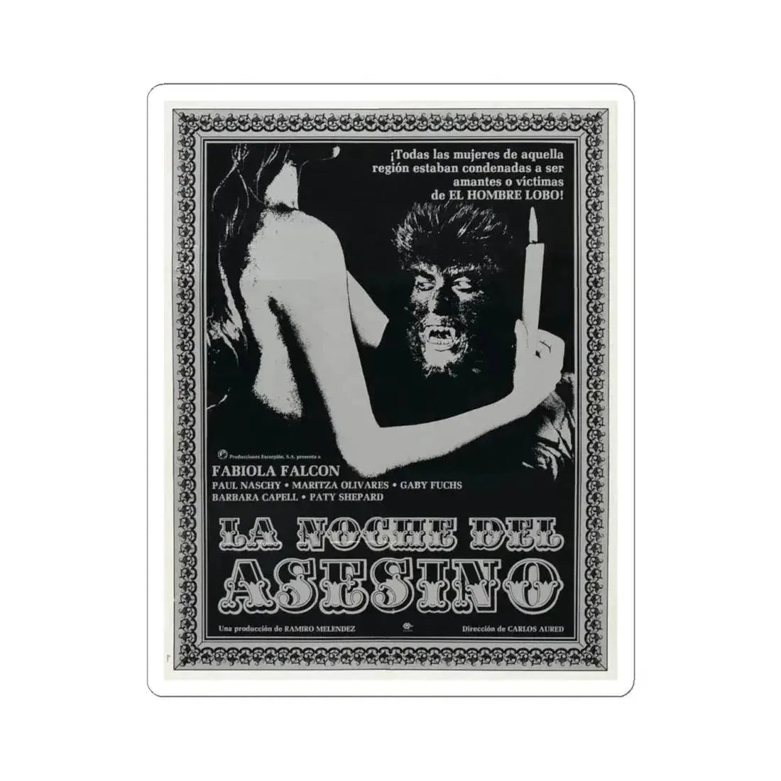 CURSE OF THE DEVIL 1973 Movie Poster - STICKER Vinyl Kiss-Cut Decal 4 Inch White - The Sticker Space