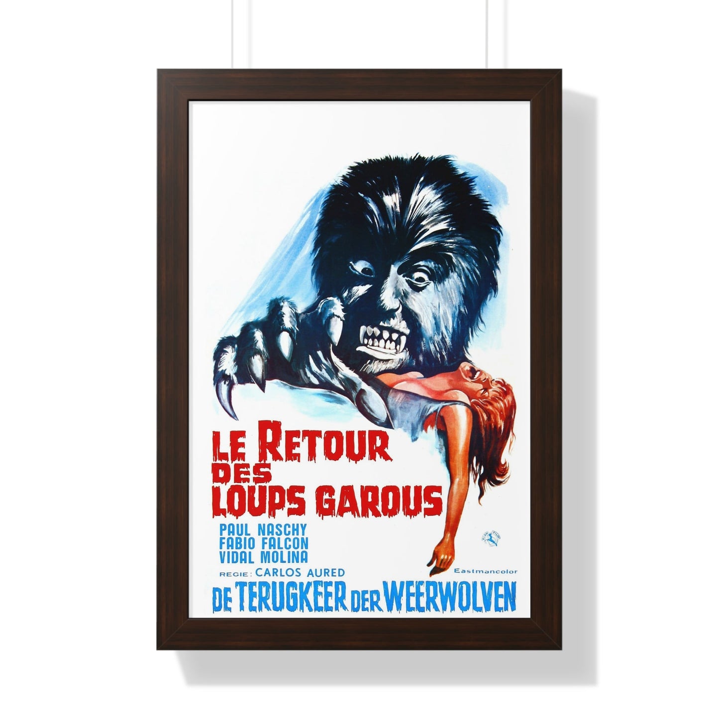 CURSE OF THE DEVIL (Belgian) 1973 - Framed Movie Poster-16″ x 24″-The Sticker Space