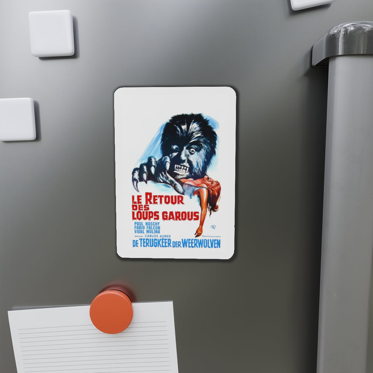 CURSE OF THE DEVIL (Belgian) 1973 Movie Poster - Die-Cut Magnet-The Sticker Space