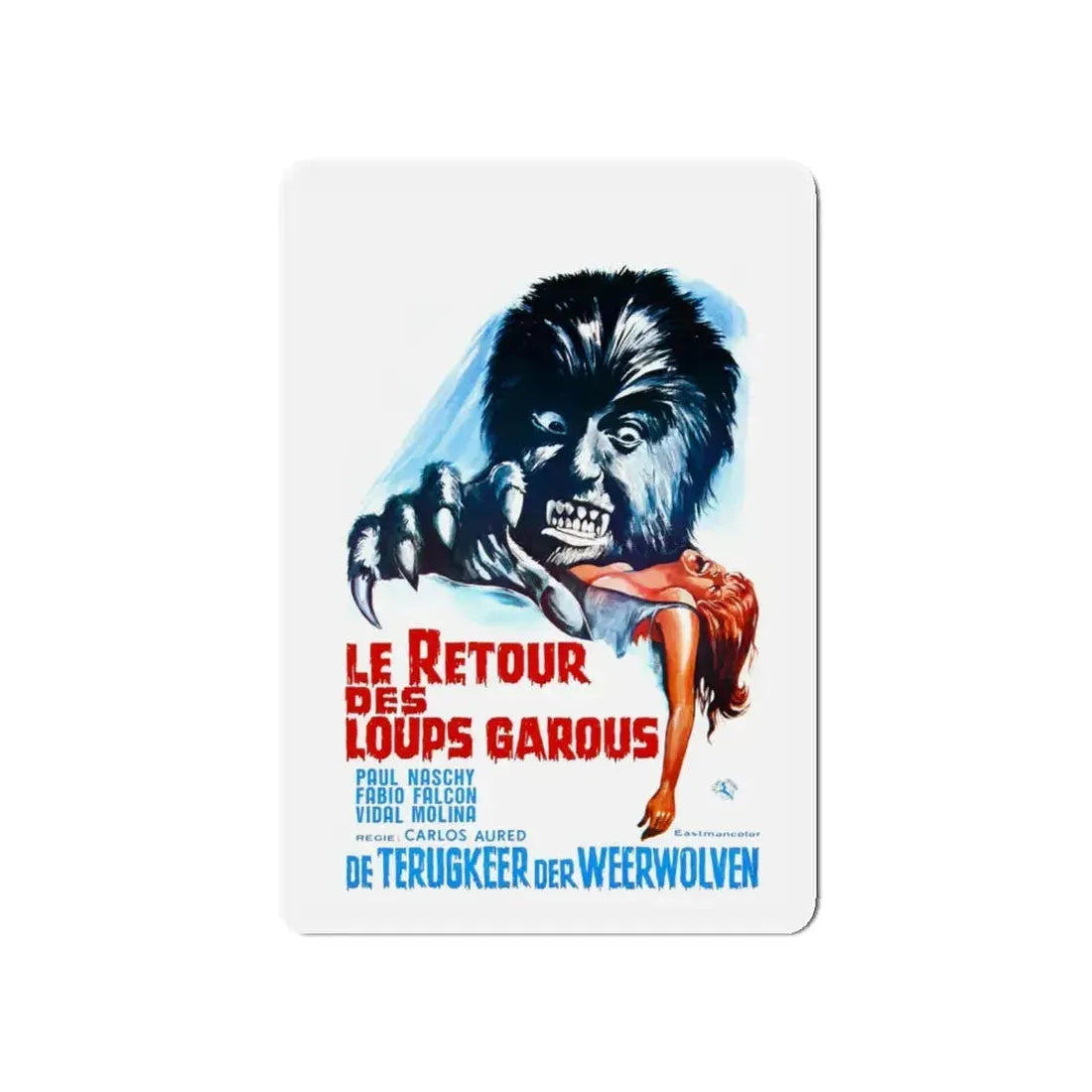 CURSE OF THE DEVIL (Belgian) 1973 Movie Poster - Refrigerator Magnet 5 Inch - The Sticker Space