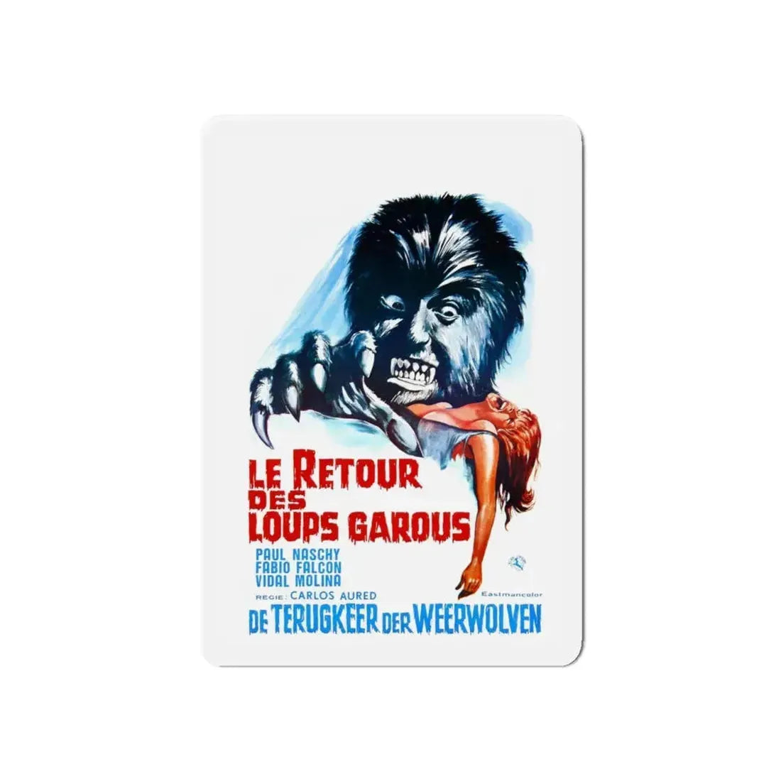 CURSE OF THE DEVIL (Belgian) 1973 Movie Poster - Refrigerator Magnet 6 Inch - The Sticker Space