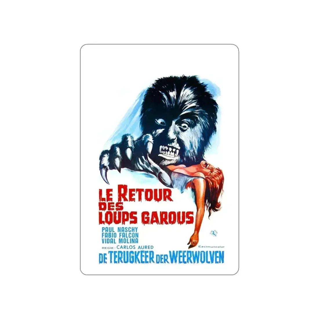 CURSE OF THE DEVIL (Belgian) 1973 Movie Poster STICKER Vinyl Die-Cut Decal 4 Inch - The Sticker Space