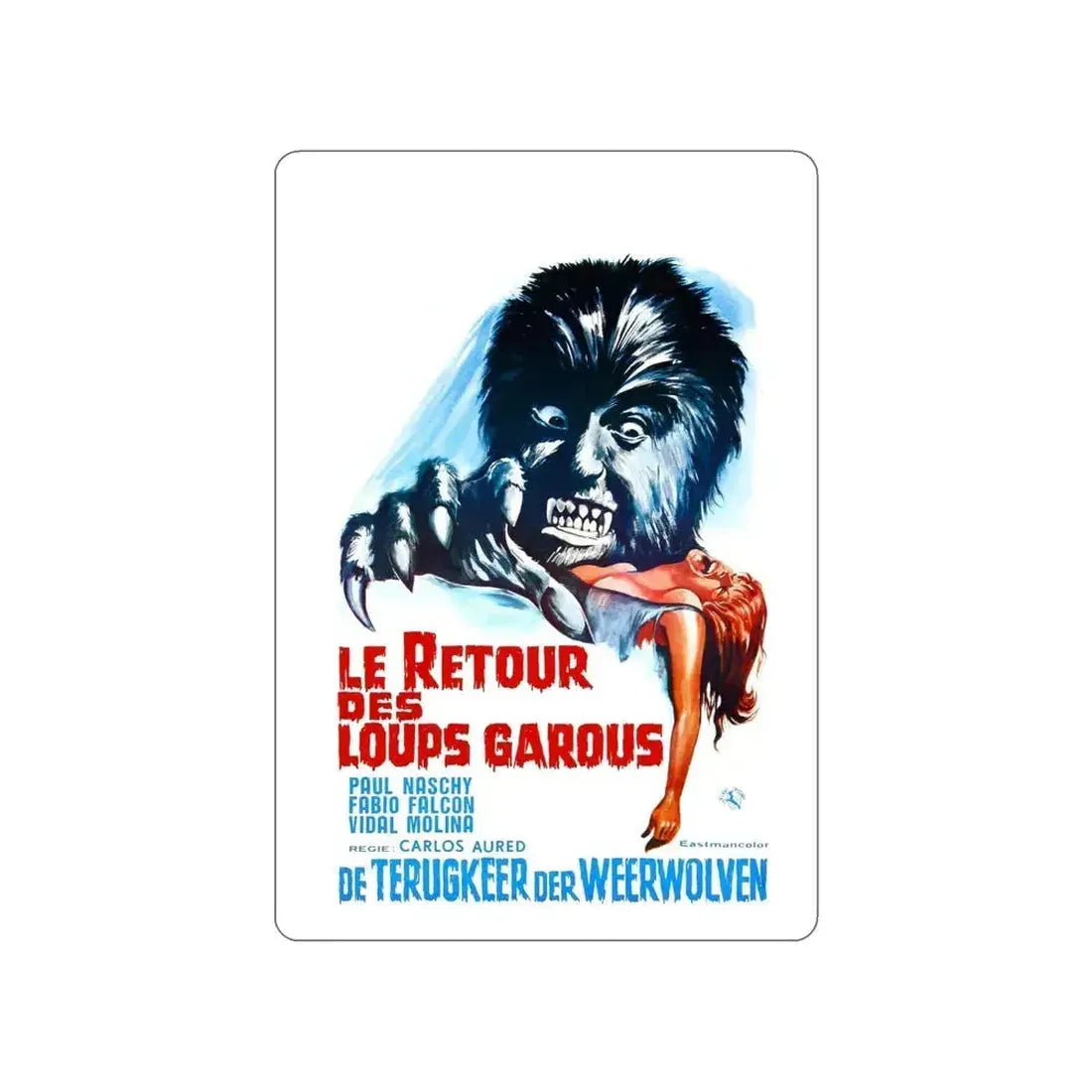 CURSE OF THE DEVIL (Belgian) 1973 Movie Poster STICKER Vinyl Die-Cut Decal 5 Inch - The Sticker Space